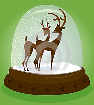 Snow Globe - Deer