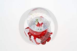 Snow globe with santa for christmas