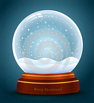 Snow globe vector