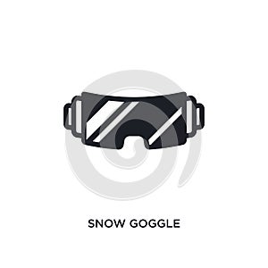 snow goggle isolated icon. simple element illustration from winter concept icons. snow goggle editable logo sign symbol design on