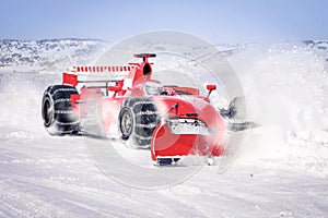 Snow groomer f1 car