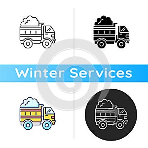 Snow hauling icon