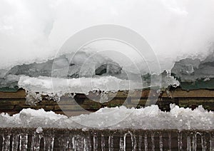 Snow and Ice Buildup on Roof