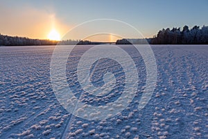 Snow ice crystal formation