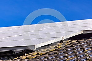 Snow and ice on solar modules of a photovoltaic system reduces power generation