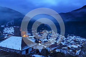 Snow in Isaba. Isaba is a municipality in the comarca of Roncal Salazar.