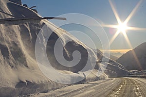 Snow on the Klondike Highway