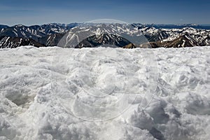 Snow on La Plata Peak& x27;s Summit photo
