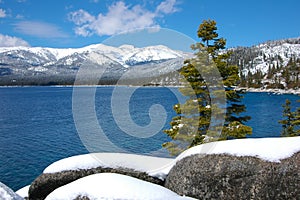 Snow at Lake Tahoe