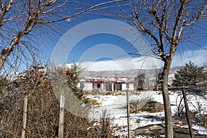 Snow landscape in Tafi del Valle, Tucuman, Argentina