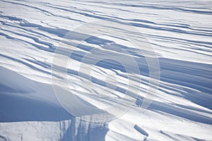 Snow layers background