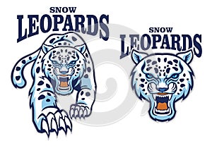 Snow leopard mascot