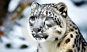 snow leopard portrait Snow leopard