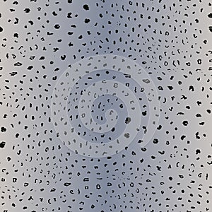 Snow leopard skin pattern. Vector seamless background. Animal print texture