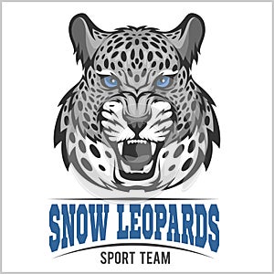 Snow Leopards - vector sport emblem