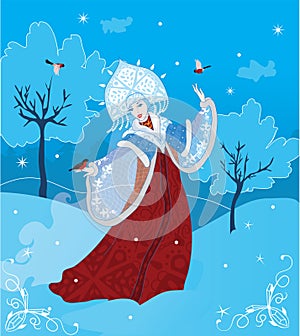 Snow Maiden russian style