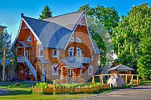 Snow Maiden wooden residence in Kostroma
