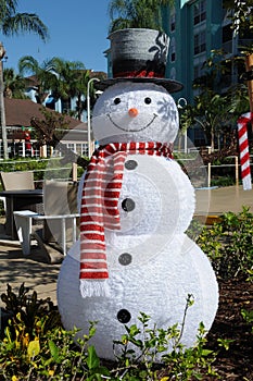 SNOW MAN WITH TOP HAT CHRISTMAN CELEBRATION