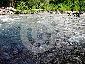 Sulphide Creek in North North Cascade mountains photo