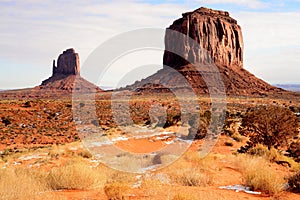 Snow Moments Monument Valley Arizona USA Navajo Natio