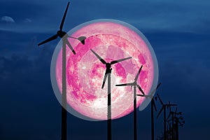 snow moon back Wind turbines produce wind energy which is a clean energy