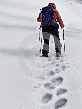 Snow and mountain