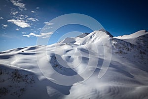 Snow and mountain