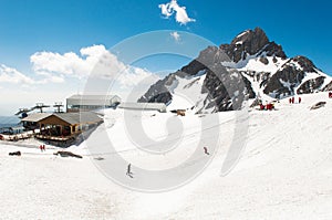 Snow mountain in china