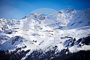Snow Mountain in Engadin, Switzerland photo