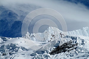 Snow mountain in Huascaran, Peru