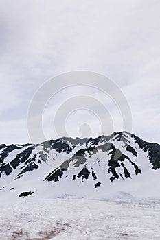 Snow mountain of Japan alps, Tateyama Kurobe Alpine at Murodo St