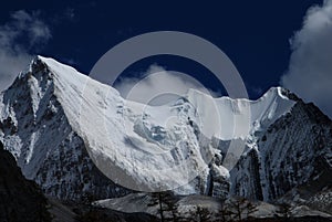 The snow mountain of Konka Risumgongba photo
