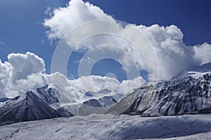 The snow Mountain in the pamirs