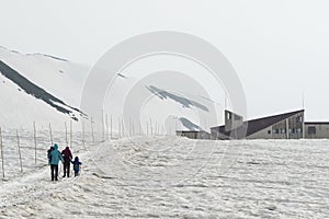 Snow mountain in Tateyama Kurobe Alpine Route, Japan