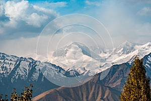 Snow Mountain View of Leh Ladakh District ,Norther part of India