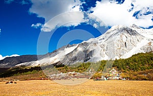 Snow mountain Xianuoduoji in Daocheng Yading