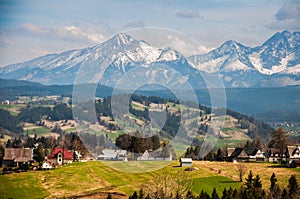 Snow in the mountains