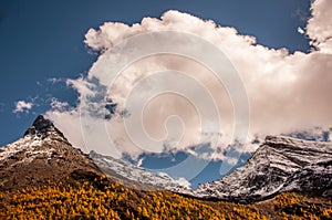 Snow mountains in Aden National Reserve, Szechwan