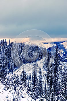 Snow Mountains In Idaho