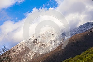 Snow mountains in Japan