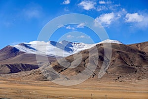Snow Mountains Landscape in Pamir