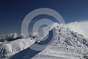 Sníh hory lyže Jasná Slovensko Tatry krajina