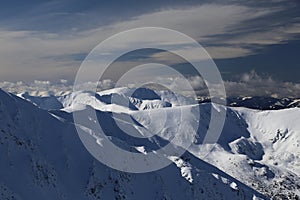 Snow mountains ski Jasna Slovakia Tatras landscapes