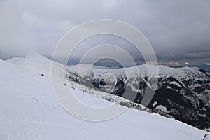 Snow mountains ski Jasna Slovakia Tatras landscapes