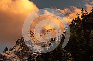 Snow mountains in Szechwan