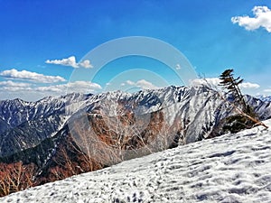 Snow mountains at Tateyama Kurobe Alpine Route