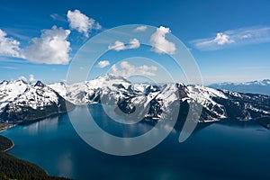 Snow Moutain lake landscape in Garibaldi provincial park