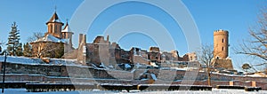 Snow over ruins