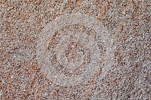 Snow patina on wooden lags background