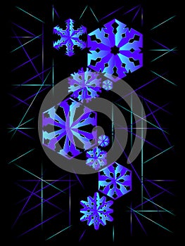 Snow pattern background